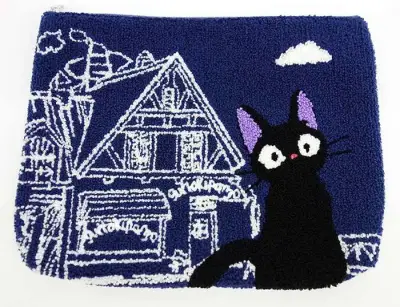 STUDIO GHIBLI - Kiki Delivery Jiji Blue Pochette - Figurine